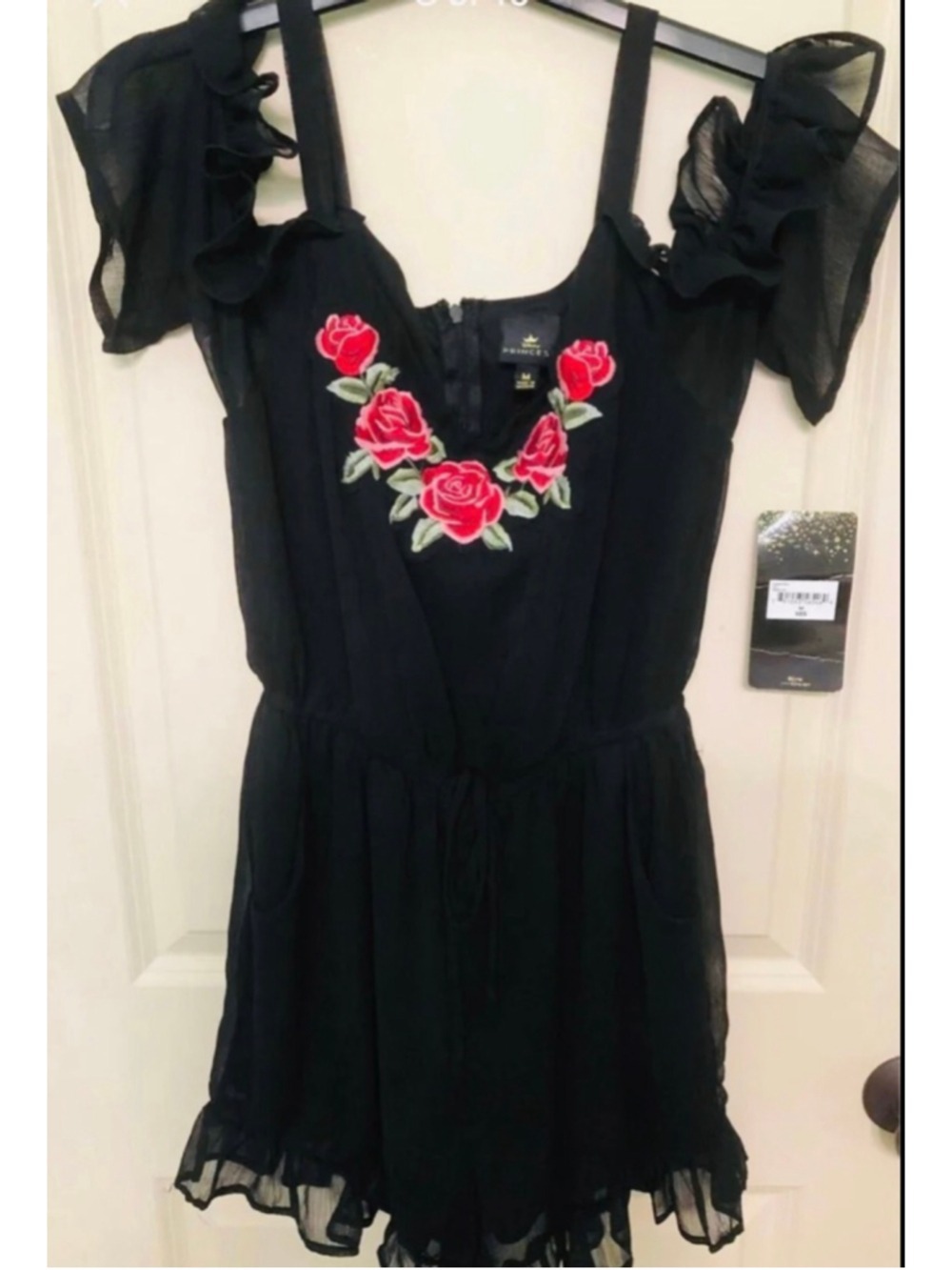 Disney Princess Belle Rose Romper Lingerie Teddy. Size M. Brand new. Sexy sheer - Picture 10 of 10
